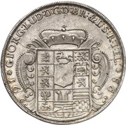 1 Thaler - George I Louis, Germany, 1698 reverse image
