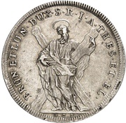 1 Thaler - George I Louis Harz Ausbeute, Germany, 1717 reverse image