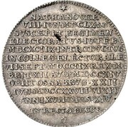 1 Thaler - George I Louis Death of George I Louis, Germany, 1727 reverse image