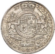 1 Thaler - George II August, Germany, 1727-1729 reverse image