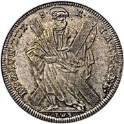 1 Thaler - George II August, Germany, 1730-1763 reverse image