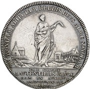 1 Thaler - George II August Lautenthal - Ausbeute, Germany, 1745-1756 reverse image
