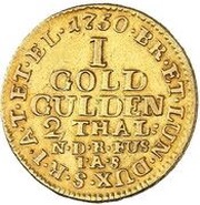 1 Goldgulden - George II, Germany, 1698-1714 reverse image