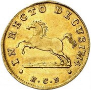 1 Ducat - George Louis, Germany, 1698-1714 reverse image
