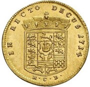 1 Ducat - George Louis, Germany, 1712-1723 reverse image