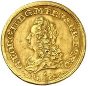 1 Ducat - George II August Harz Ausbeute obverse image