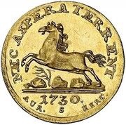 1 Ducat - George II Harz Ausbeute, Germany, 1730 reverse image