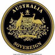 25 Dollars - Elizabeth II 4th Portrait - Australian Sovereign; Gold Bullion Coin, Australia, 2009-2012 reverse image