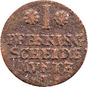 1 Pfennig - George II William, Germany, 1701-1703 reverse image