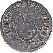 1⁄24 Thaler - George William, Germany, 1676-1680 reverse image