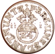 1⁄24 Thaler - George William, Germany, 1687-1688 reverse image