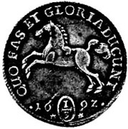 ⅓ Thaler - George II William, Germany, 1692-1693 reverse image