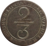 ⅔ Thaler - George II William obverse image