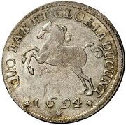 16 Gute Groschen ⅔ Thaler - George II William, Germany, 1693-1694 reverse image