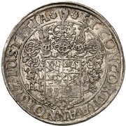 1 Thaler - Christian Bischof of Minden Freundschaftstaler, Germany, 1617 reverse image