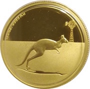25 Dollars - Elizabeth II 4th Portrait - Kangaroo, Windmill right - Gold Bullion Coin, Australia, 2010 reverse image