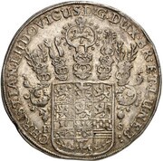 1 Thaler - Christian Louis Death of Christian Louis obverse image