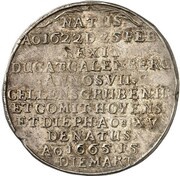 1 Thaler - Christian Louis Death of Christian Louis, Germany, 1665 reverse image
