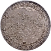 3 Thalers - Frederick V Löser, Germany, 1647 reverse image