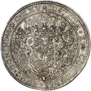 5 Thalers - Christian Bischof of Minden Löser, Germany, 1625 reverse image