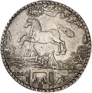 5 Thalers - Christian Louis Harz - Ausbeute - Löser, Germany, 1657 reverse image
