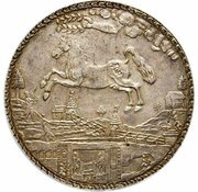 5 Thalers - Christian Louis Harz - Ausbeute - Löser, Germany, 1664 reverse image
