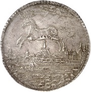 8 Thalers - Christian Louis Löser, Germany, 1654 reverse image
