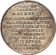 1 Thaler - Rudolph August and Anthony Ulrich Death, Germany, 1687 reverse image