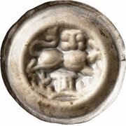 Denier Bracteate - Albert I, Germany, 1252-1279 reverse image