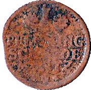 1 Pfennig - Anthony Ulrich, Germany, 1703-1706 reverse image