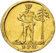 1 Pfennig - August William Gold pattern obverse image