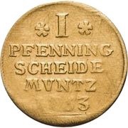 1 Pfenning - Charles I, Germany, 1763 reverse image