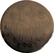 1½ Pfennig - Charles I, Germany, 1747-1767 reverse image