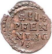 2 Pfenning - Frederick Ulrich Kipper, Germany, 1621 reverse image