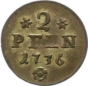 2 Pfennig - Charles I, Germany, 1736-1776 reverse image