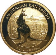 25 Dollars - Elizabeth II 4th Portrait - Kangaroo - Bullion Coin, Australia, 2014 reverse image