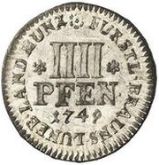 4 Pfennig - Charles I, Germany, 1748-1757 reverse image