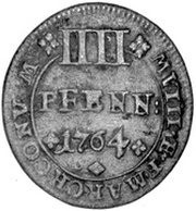 4 Pfennig - Charles I, Germany, 1764-1772 reverse image