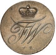 4 Pfenning - Fredrich William Copper pattern strike obverse image