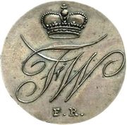 4 Pfenning - Fredrich William Silver pattern strike obverse image