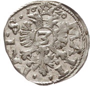 3 Kreuzers - Frederick Ulrich Kipper, Germany, 1620 reverse image