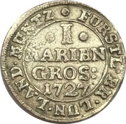 1 Mariengroschen - August William, Germany, 1717-1730 reverse image