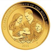25 Dollars - Elizabeth II 4th Portrait - HRH Princess Charlotte - Gold Proof, Australia, 2015 reverse image