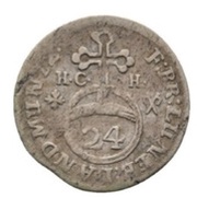 1⁄24 Thaler - Rudolph August and Anthony Ulrich, Germany, 1691-1694 reverse image