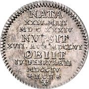 1⁄24 Thaler - Anthony Ulrich Death, Germany, 1704 reverse image