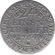 1⁄24 Thaler - Charles I, Germany, 1764-1777 reverse image