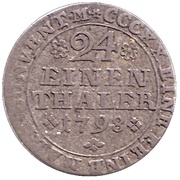 1⁄24 Thaler - Charles William Ferdinand, Germany, 1780-1802 reverse image