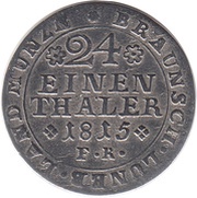 1⁄24 Thaler - Frederick William, Germany, 1814-1815 reverse image