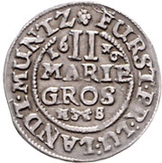 2 Mariengroschen - August, Germany, 1638-1659 reverse image