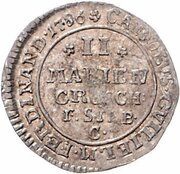 2 Mariengroschen - Charles William Ferdinand obverse image